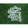 Ворота футбольные алюминиевые складные 1.2 х 0.8, профиль 80 х 40 мм без сетки с клипсами