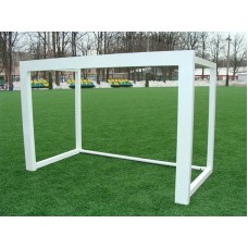 Ворота футбольные алюминиевые цельные 1.8 х 1.2м, профиль 80 х 80 мм с клипсами без сетки