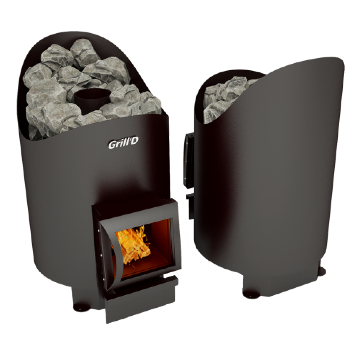 Печь для бани Grill’D Aurora 160 short black