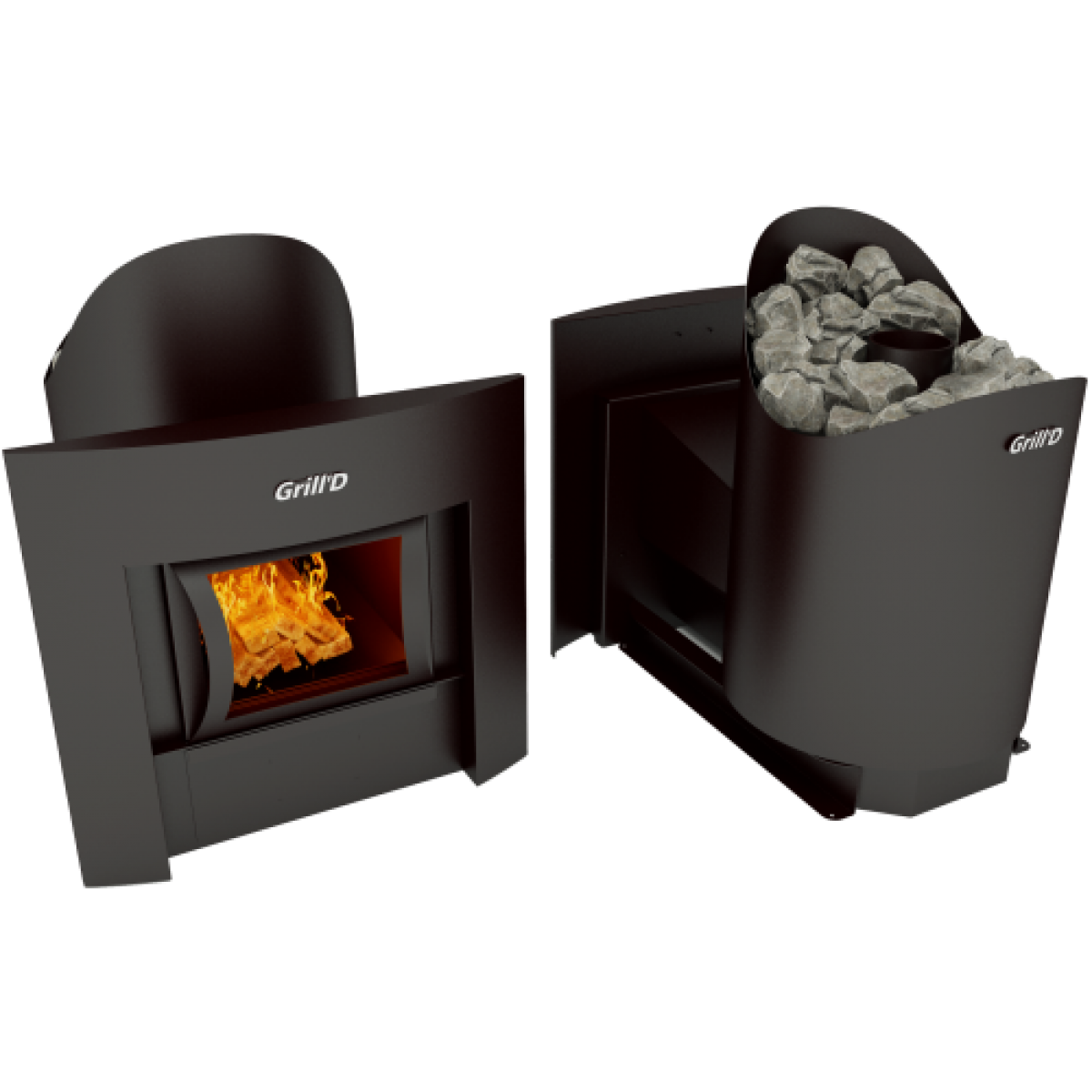 Печь для бани Grill’D Aurora 160 window black