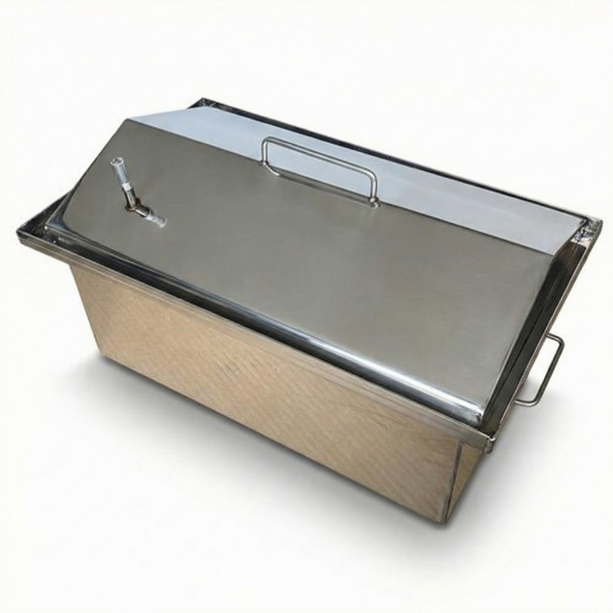 Коптильня с гидрозатвором домиком Ольховый дым Фортуна  500х300х250