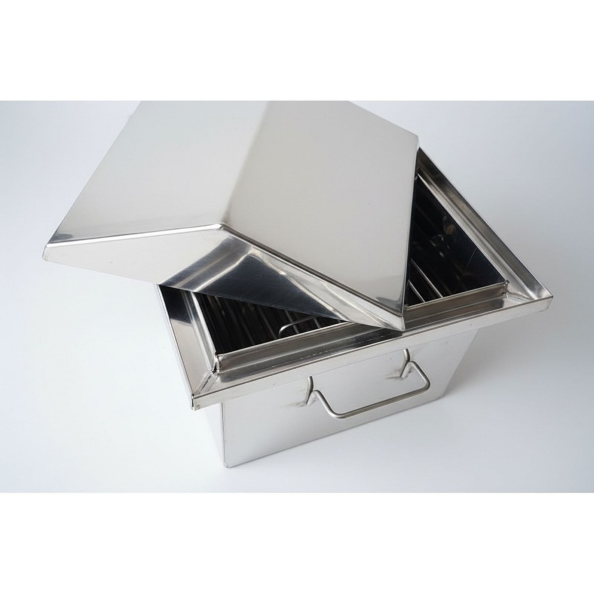 Коптильня с гидрозатвором домиком Ольховый дым Фортуна  500х300х250