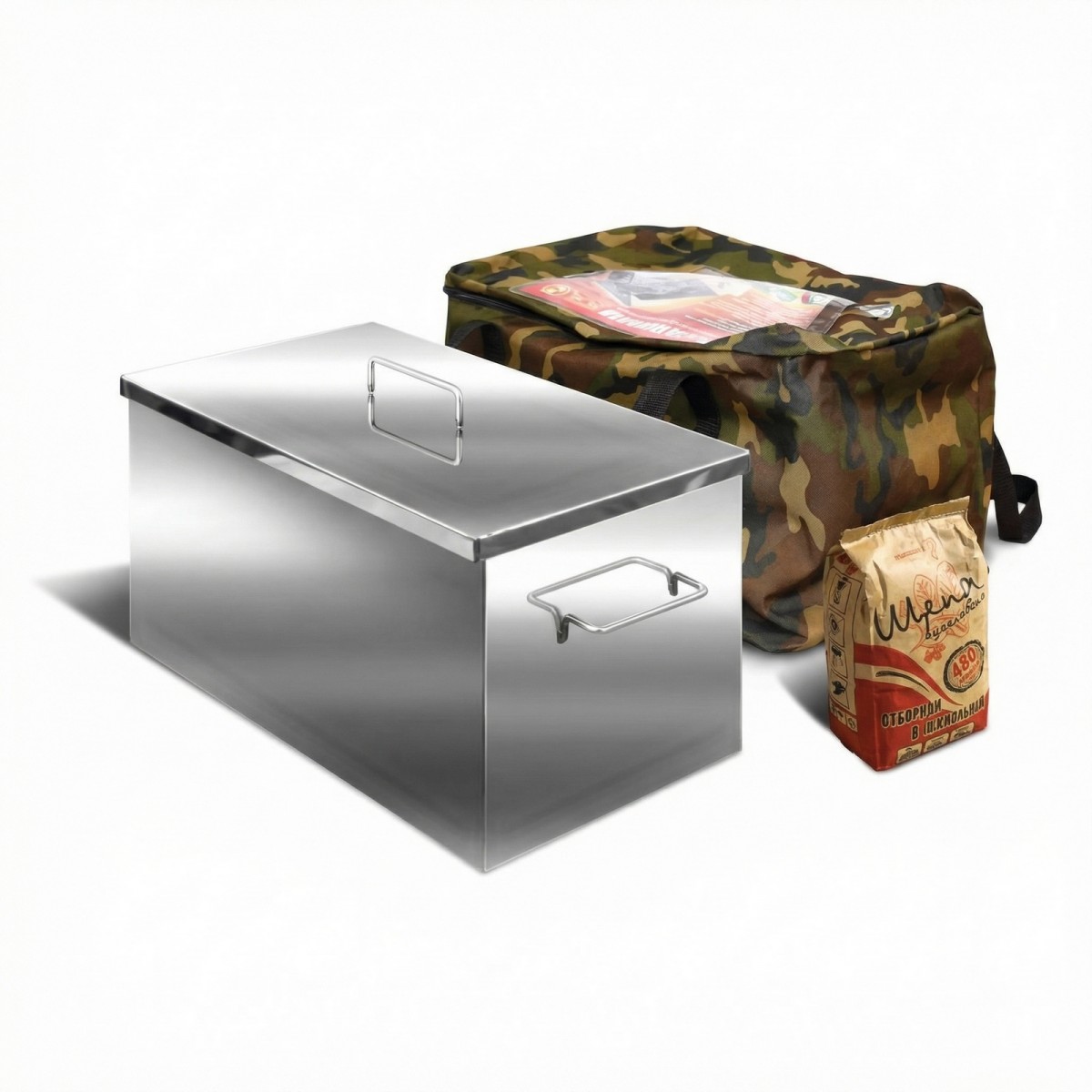 Коптильня Ольховый дым Классик 400х300х200 (толщина 2 мм сталь 430)